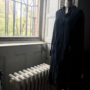 100% silk shirt dress